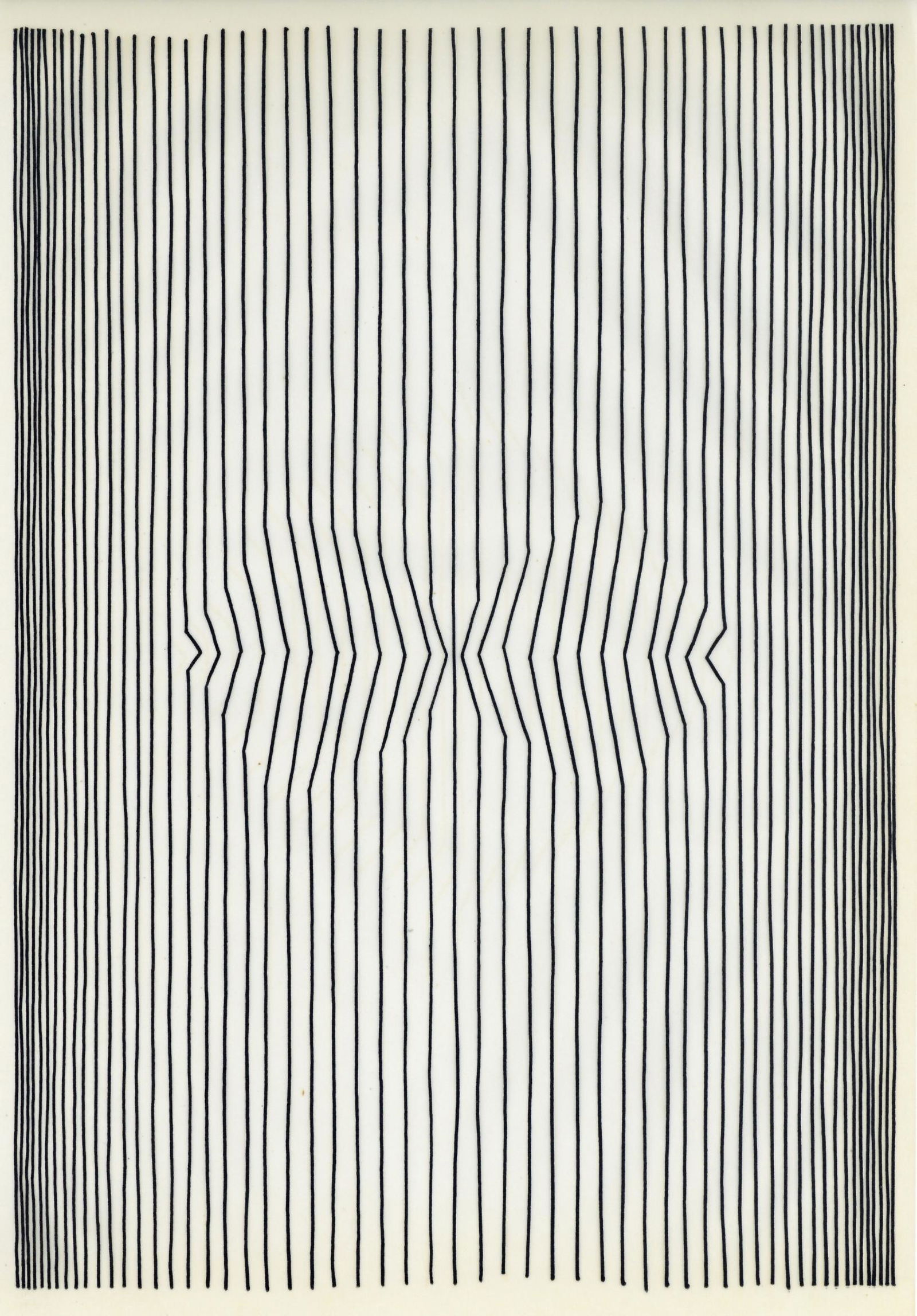 Victor Vasarely line etching Naissances 1963 (1 of 1)