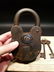 Cast Iron Colt Firearms Ammo Box Padlock Lock & Key