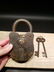 Cast Iron Colt Firearms Ammo Box Padlock Lock & Key - 4