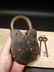 Cast Iron Colt Firearms Ammo Box Padlock Lock & Key - 6