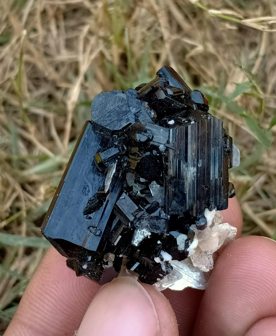 15 Gram Amazing Natural Black Tourmaline Specimen: Title: 15 Gram Amazing Natural Black Tourmaline Specimen Treatment: Natural Gemstone: Black Tourmaline Weight: 15 Gram Size/Dimensions: 33x30x14 mm Origin: Pakistan Reserve: $8.00 Shipping: Domestic: