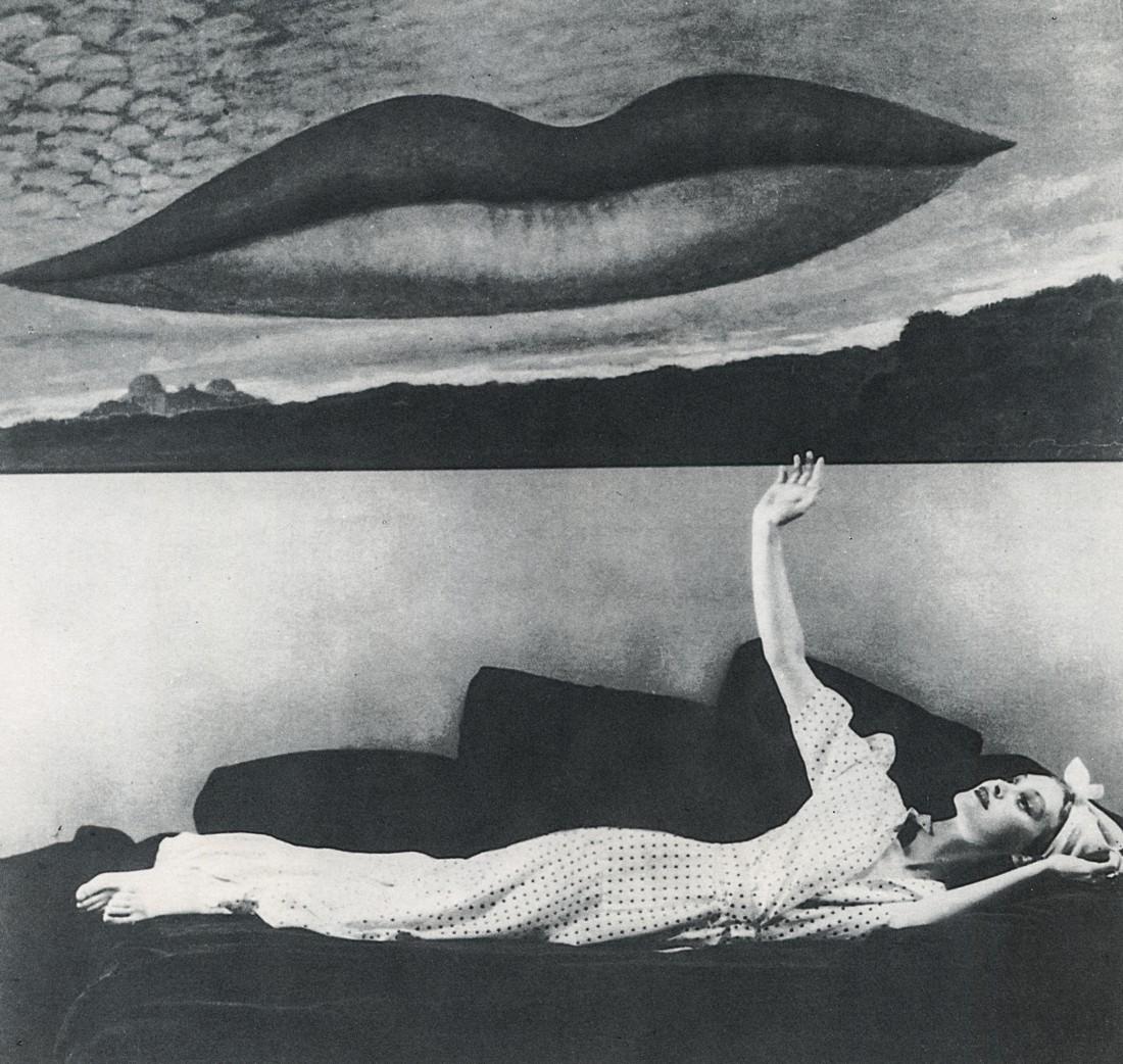 MAN RAY - Observatory Time, The Lovers, 1936: Artist: Man Ray Title: Observatory Time, The Lovers, 1936 Medium: Photo Litho, 1989, Italy Dimensions: 6.3x6" Heat Wax Mounted on 8.5x11" Conservation Board Man Ray, original name Emmanuel Radnitzky, 