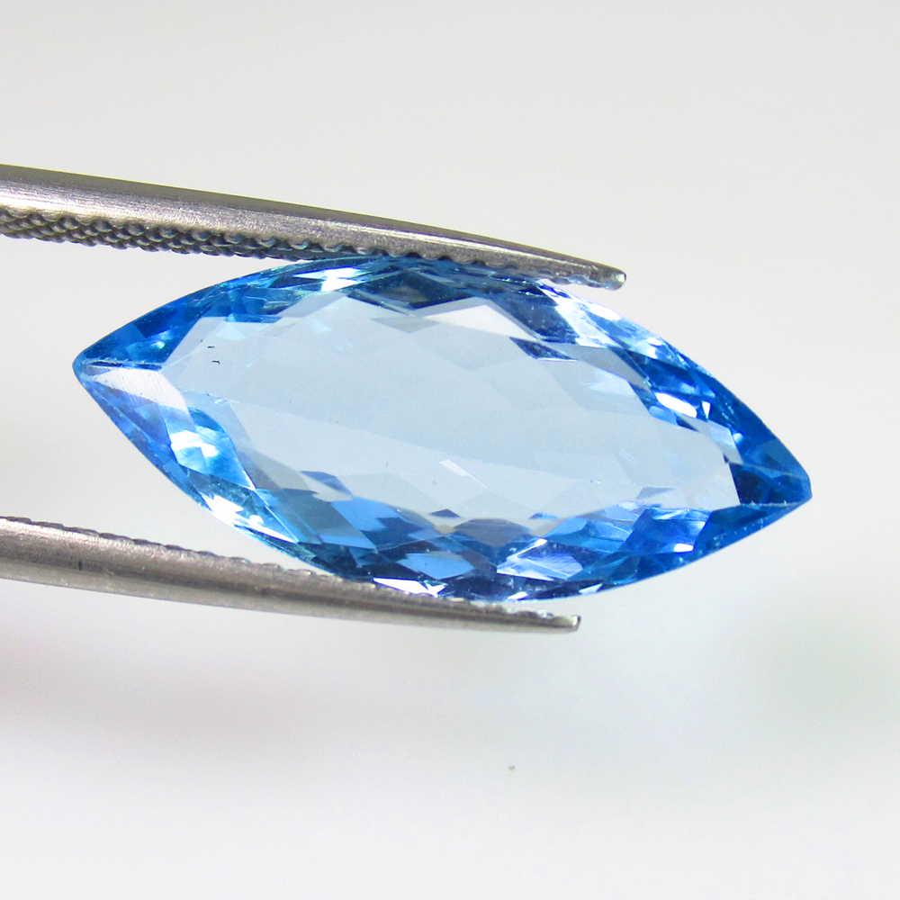 6.29 Ct Genuine Blue Topaz Marquise Cut (1 of 2)