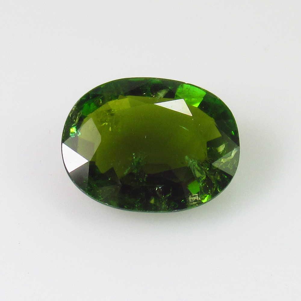 3.75 Ct Genuine Green Tourmaline Oval Cut (1 of 2)