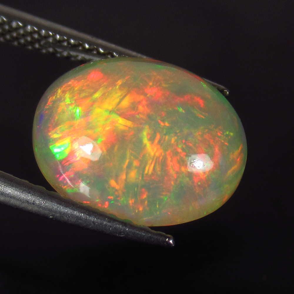 2.67 Ct Genuine Multi-Color Fire Opal Oval Cab (1 of 2)