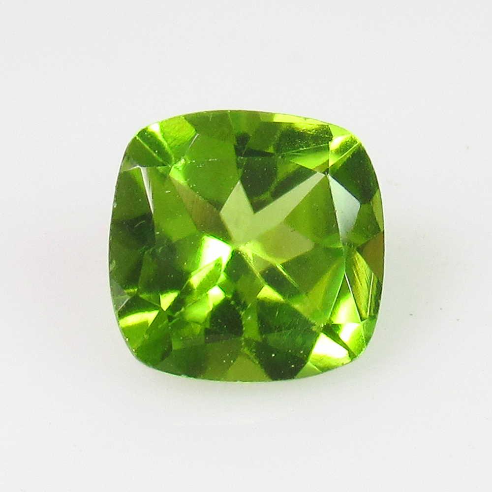 1.34 Ctw Natural Pakistan Peridot 7X7 mm Cushion Cut: No Reserve! Title: 1.34 Ctw Natural Pakistan Peridot 7X7 mm Cushion Cut Stone Clarity: VVS Gemstones: Peridot Carat Weights: 1.34 Size/Dimensions: 6.90 x 6.90 x 4.20 mm Additional Information: Top Cla
