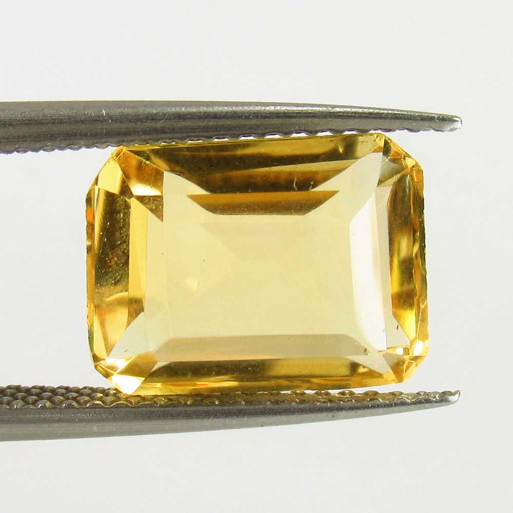 4.47 Ctw Natural Yellow Citrine Emerald Cut (1 of 2)
