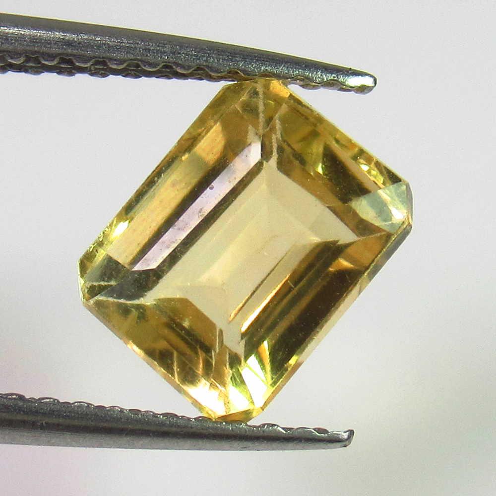 2.02 Ctw Natural Yellow Citrine Emerald Cut (1 of 2)