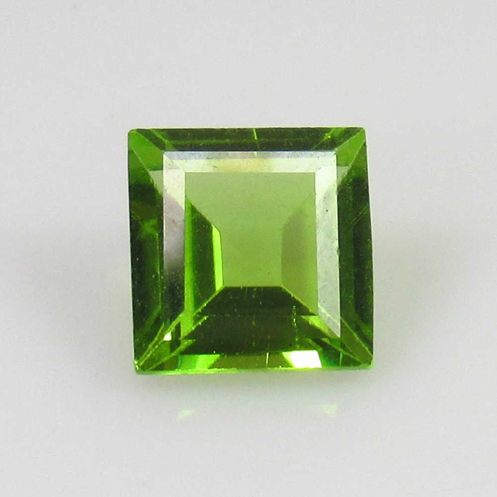 1.74 Ctw Natural Pakistan Peridot Square Cut: No Reserve! Title: 1.74 Ctw Natural Pakistan Peridot Square Cut Stone Clarity: VVS Gemstones: Peridot Carat Weights: 1.74 Size/Dimensions: 7.10 x 7.00 x 4.00 mm Additional Information: Top Class Luste