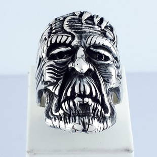 925 Sterling Silver - Ring: Ring Gender : Men/Women Material : 925 Sterling Silver Weight : 0,85ozt. / 26,56gr Size : US:12 , EU:67.2 , UK:X , D:21.5 mm Free resizing on demand Will be shipped with a gift box Item no:A122 Will