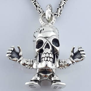925 Sterling Silver - Necklace & Pendant Set: Necklace & Pendant Set Gender : Men/Women Material : 925 Sterling Silver Total Weight : 2,88ozt. / 89,44gr Necklace Weight :1,21ozt. / 37,69gr Length :23,6inch / 60cm Pendant Weight :1,66ozt./