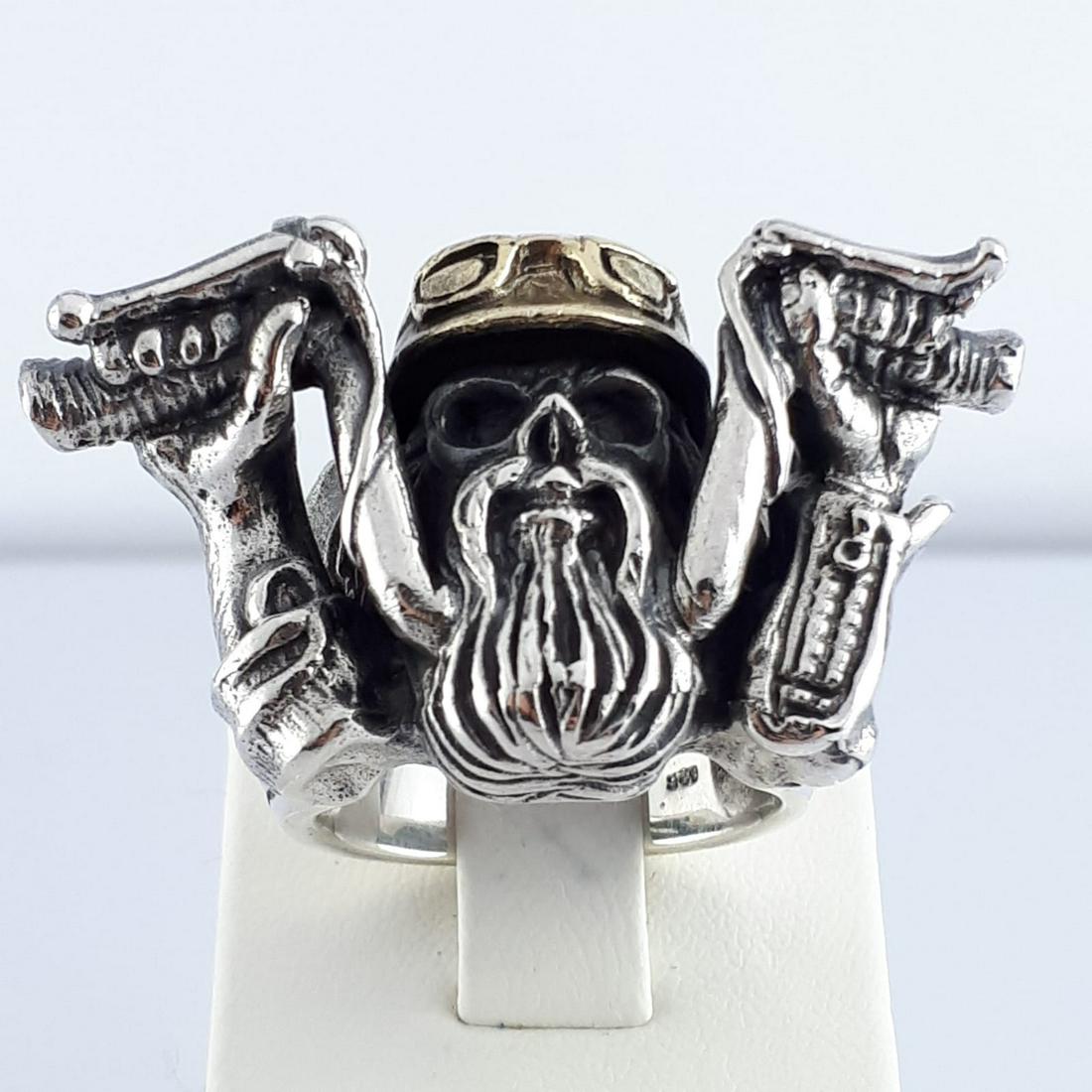 925 Sterling Silver - Ring: Ring Gender : Men/Women Material : 925 Sterling Silver Weight : 1,16ozt. / 35,95gr Size : US:9½ , EU:60.8 , UK:S , D:19.4 mm Free resizing on demand Will be shipped with a gift box Item no:A123 Will 