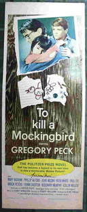 To Kill a Mockingbird (Universal, 1963) US Insert 14" x: To Kill a Mockingbird (1962) Atticus Finch, a lawyer in the Depression-era South, defends a black man against an undeserved rape charge, and his children against prejudice. Director: Robert