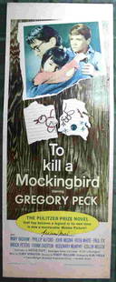 To Kill a Mockingbird (Universal, 1963) US Insert 14" x: To Kill a Mockingbird (1962) Atticus Finch, a lawyer in the Depression-era South, defends a black man against an undeserved rape charge, and his children against prejudice. Director: Robert