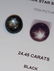 24.46 ct natural certified golden black star sapphire - 10