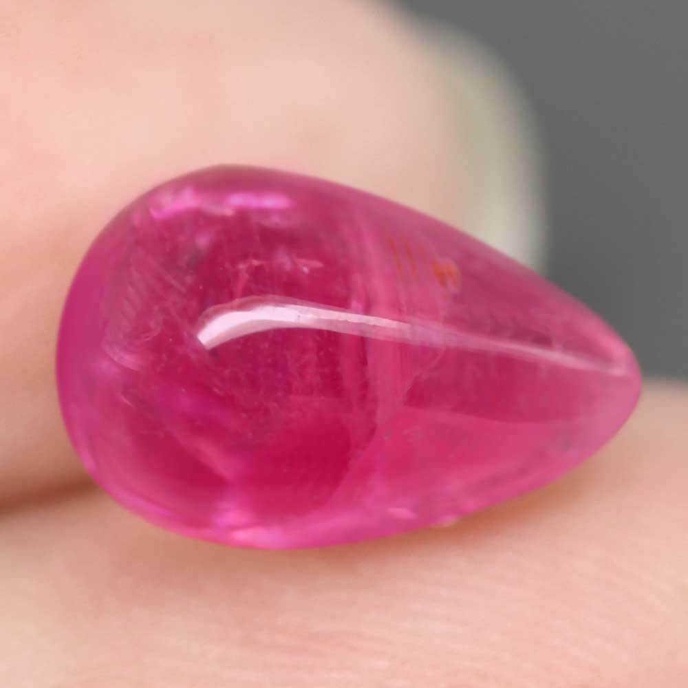 5.84 Ct. Tourmaline Natural Pear Cabochon Big Light (1 of 3)