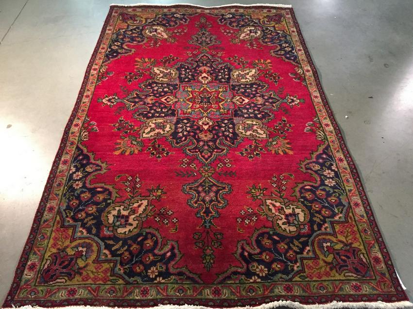 Authentic Vintage Persian Tabriz Rug 5.1x7.8 (1 of 6)