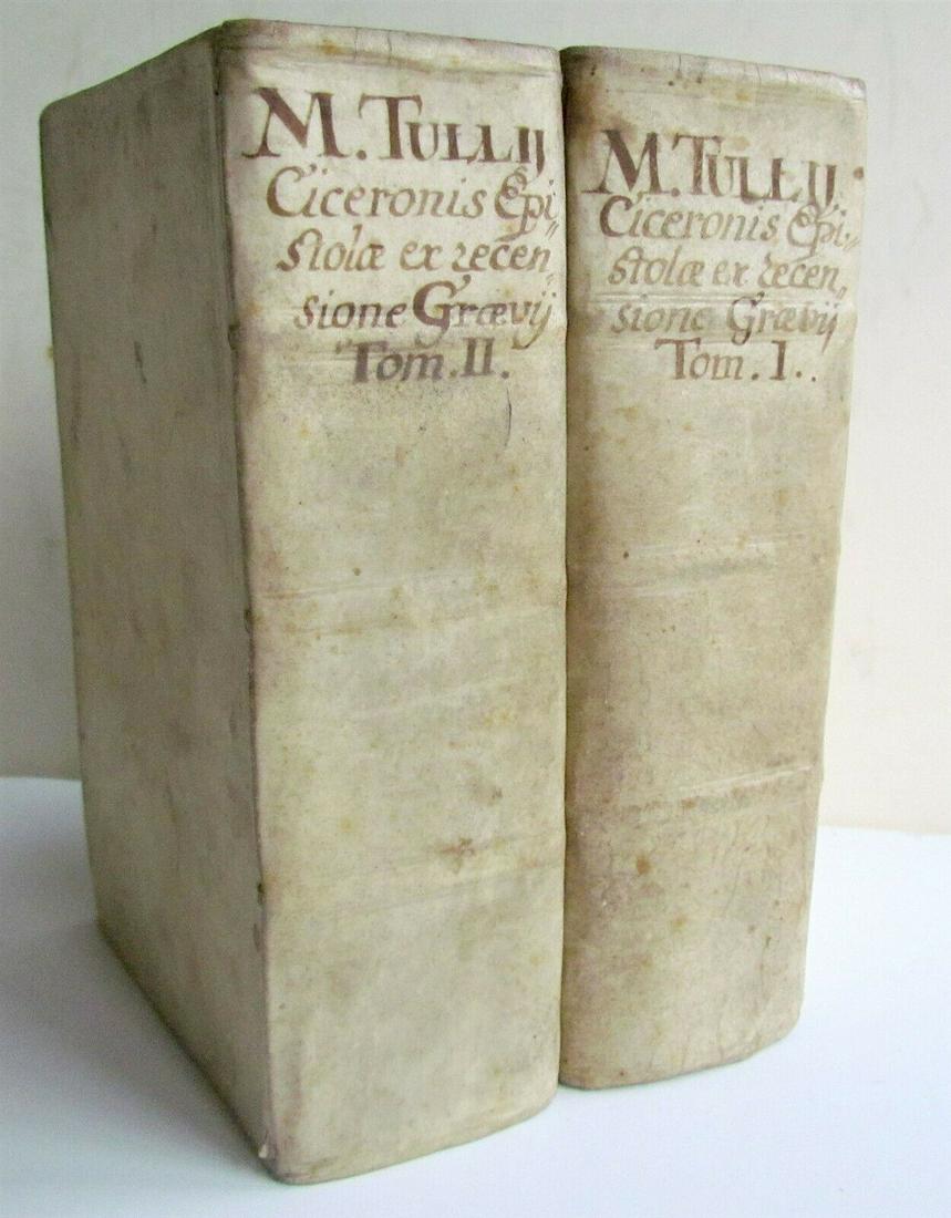 1627 2 VOLUMES CICERO EPISTOLAE 1st ELSEVIR EDITION (1 of 11)