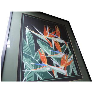 Deborah Howard Lithograph, Birds Of Paradise, Artists: This Artists Proof, "AP" is a brilliant depiction of the Bird Of Paradise flower/plant, native to South Africa. It gets its name from its resemblance to the Bird Of Paradise, native to Indonesia, New