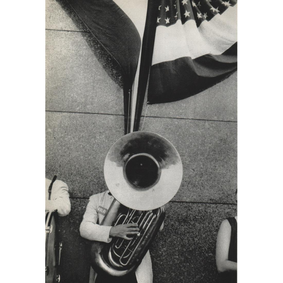 ROBERT FRANK - Political rally, Chicago: Artist: ROBERT FRANK Print Title: Chicago, 1955-57 Medium: Sheet-fed Gravure Printing Date: 1970's Printed in England Image Size approx: 7.5 x 5 inches Robert Frank (1924-2019) was an American photogr