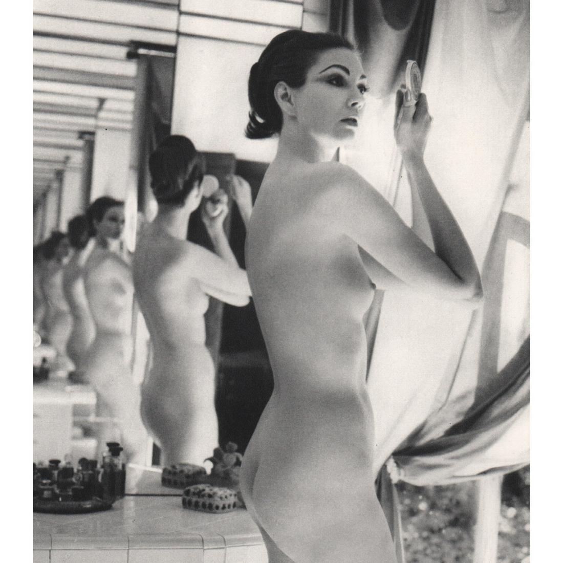 JOHN RAWLINGS - Nude - Betty Biehn: Artist: JOHN RAWLINGS Print Title: Nude - Betty Biehn Medium: Sheet-fed Gravure Printing Date: 1960's Printed in Switzerland Image Size approx: 6.75 x 6 inches John Rawlings (1912-1970) was a Conde Na