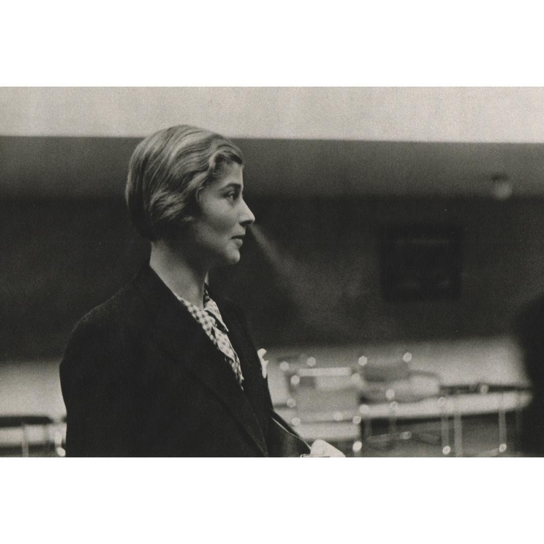 ERICH SALOMON - Louise Haakmann: No Reserve! Artist: ERICH SALOMON Print Title: Louise Haakmann, Reporter 1936 Medium: Sheet-fed Gravure Printing Date: 1980's Printed in France Image Size: 5 x 7.25 inches Erich Salomon (1886-1944) wa