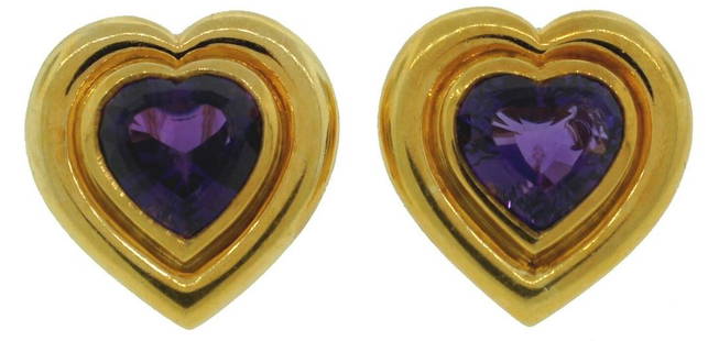 TIFFANY & Co. by PALOMA PICASSO AMETHYST HEART YELLOW: V nooo Tiffany & Co. by Paloma Picasso Amethyst & Gold Earrings Tiffany & Co. – Style… Beauty… Elegance… Paloma Picasso - universally acclaimed designer known for her bold jewelry