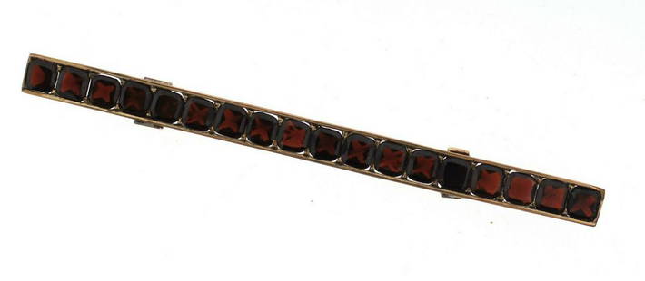 CHIC Silver & Garnet Pin Circa 1900!: DK Silver & Garnet Pin Unique… Stylish & Classic! A dream of every woman and man & YOU CAN MAKE IT TRUE! This elegant pin is one of a kind! Now you have a chance to purchase it just at a