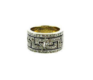 14K YELLOW & WHITE GOLD DIAMOND BAND RING STAMPED: N-NTO 14K YELLOW & WHITE GOLD DIAMOND BAND STAMPED WIDTH UP TO 7/16'' WEIGHT 11.7 G SIZE: 6.0 Reserve: $630.00 Shipping:Domestic: Free shipping to anywhere within the contiguous