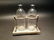 Pharmacy Apothecary Stand w 2 Glass Bottles - 10