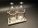 Pharmacy Apothecary Stand w 2 Glass Bottles - 11