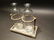 Pharmacy Apothecary Stand w 2 Glass Bottles - 12