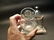 Pharmacy Apothecary Stand w 2 Glass Bottles - 4