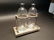 Pharmacy Apothecary Stand w 2 Glass Bottles - 9