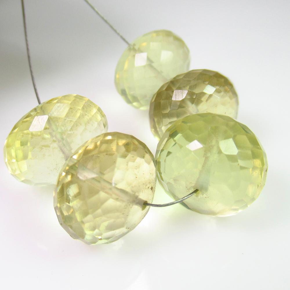 60.55 Ct Genuine 5 Drilled Lemon Quartz Round Beads: No Reserve! Title: 60.55 Ct Genuine 5 Drilled Lemon Quartz Round Beads Stone Clarity: Transparent Gemstones: Natuarl Lemon Quartz Beads Carat Weights: 60.55 Size/Dimensions: 12.50 to 13.90 mm / 5 PC's