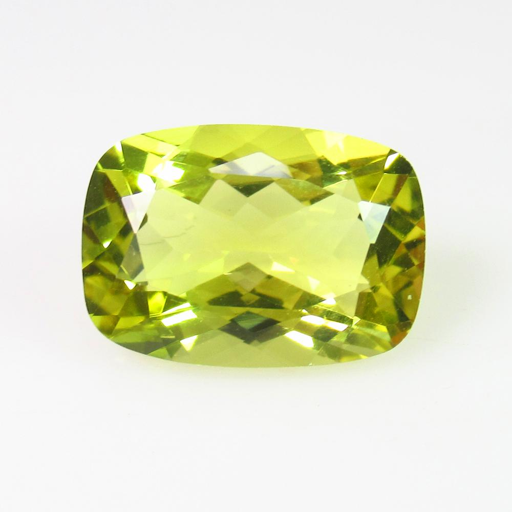 6.26 Ct Genuine Lemon Quartz Cushion Cut: No Reserve! Title: 6.26 Ct Genuine Lemon Quartz Cushion Cut Stone Clarity: VVS Gemstones: Natuarl Lemon Quartz Carat Weights: 6.26 Size/Dimensions: 14.20 x 10.00 x 7.10 mm Additional Information: Top 