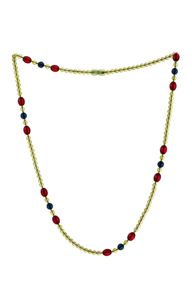 Caribbean Green and Precious Ruby Amber Necklace: No Reserve! Title: Caribbean Green and Precious Ruby Amber Necklace Materials: Caribbean Green and Precious Ruby Amber Weight in grams: 12.6 Caribbean Green and Precious Ruby Amber Necklace. Olive sha