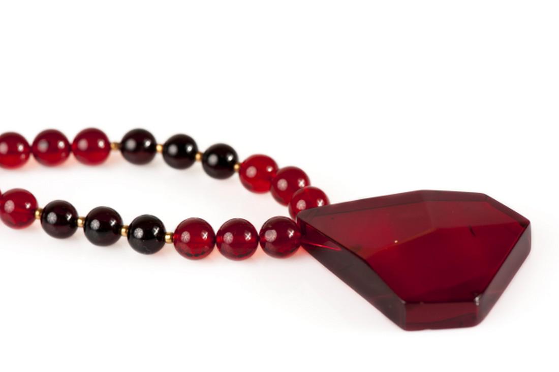 Baltic and Ruby Amber Necklace (1 of 1)