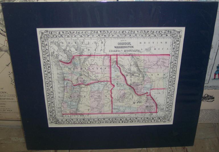 MAP OF OREGON, WASHINGTON, IDAHO. AND PART OF MONTANA. (1 of 2)