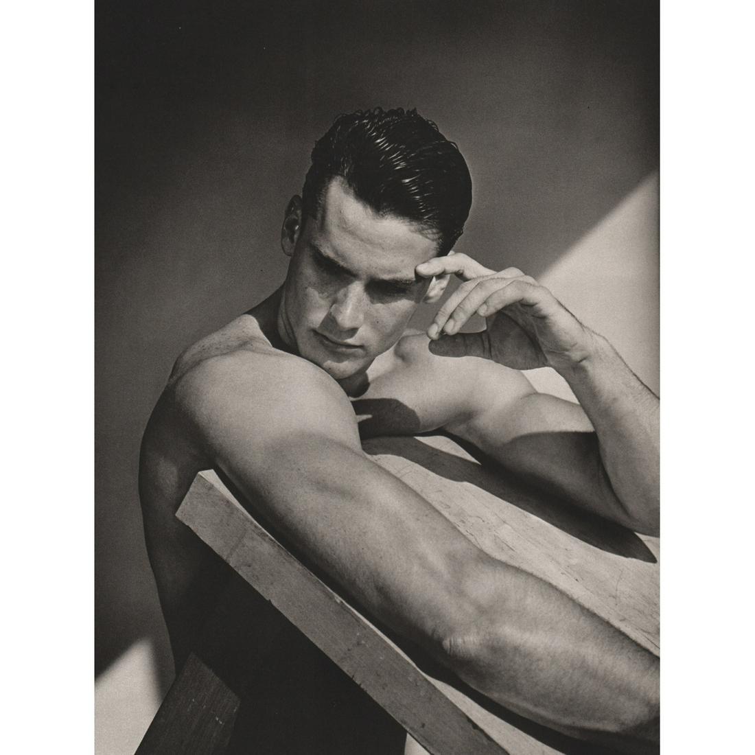 BRUCE WEBER - Scott Piddell, U.S. Bobsled Team: Artist: BRUCE WEBER Print Title: Scott Piddell, U.S. Olympic Bobsled Team Medium: Sheet-fed Gravure Printing Date: 1980's Printed in Spain Image Size approx: 11 X 8.5 inches Bruce Weber is an American