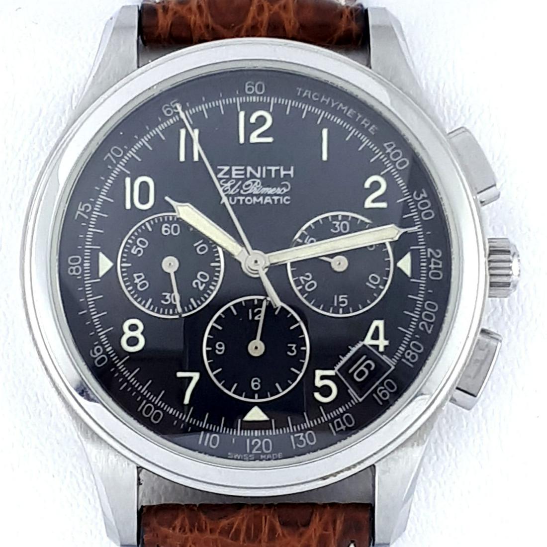 Zenith - El Primero Chronograph - Ref: 90/01. 0500400 -: Brand: Zenith Model: El Primero Chronograph Reference Number: Ref: 90/01. 0500400 Gender: Men Period: 1990-1999 Movement: Automatic Case material: Steel Type: Analogue wristwatch Shipped Insured: Yes