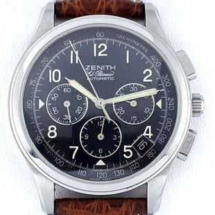 Zenith - El Primero Chronograph - Ref: 90/01. 0500400 -: Brand: Zenith Model: El Primero Chronograph Reference Number: Ref: 90/01. 0500400 Gender: Men Period: 1990-1999 Movement: Automatic Case material: Steel Type: Analogue wristwatch Shipped