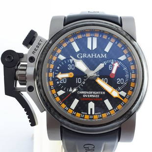 Graham - chronofighter Oversize Commander - 20VATCO -: Brand: Graham Model: chronofighter Oversize Commander Reference Number: 20VATCO Gender: Men Period: 2000-2010 Movement: Automatic Case material: Steel Extras: Box, Certificate of originality,