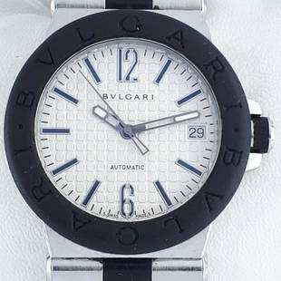 Bulgari - Diagona Automatic - Ref: DG 35 SV - Men -: Brand: Bulgari Model: Diagona Automatic Reference Number: DG 35 SV Gender: Men Period: 2011-present Movement: Automatic Case material: Steel Type: Analogue wristwatch Shipped Insured: Yes 