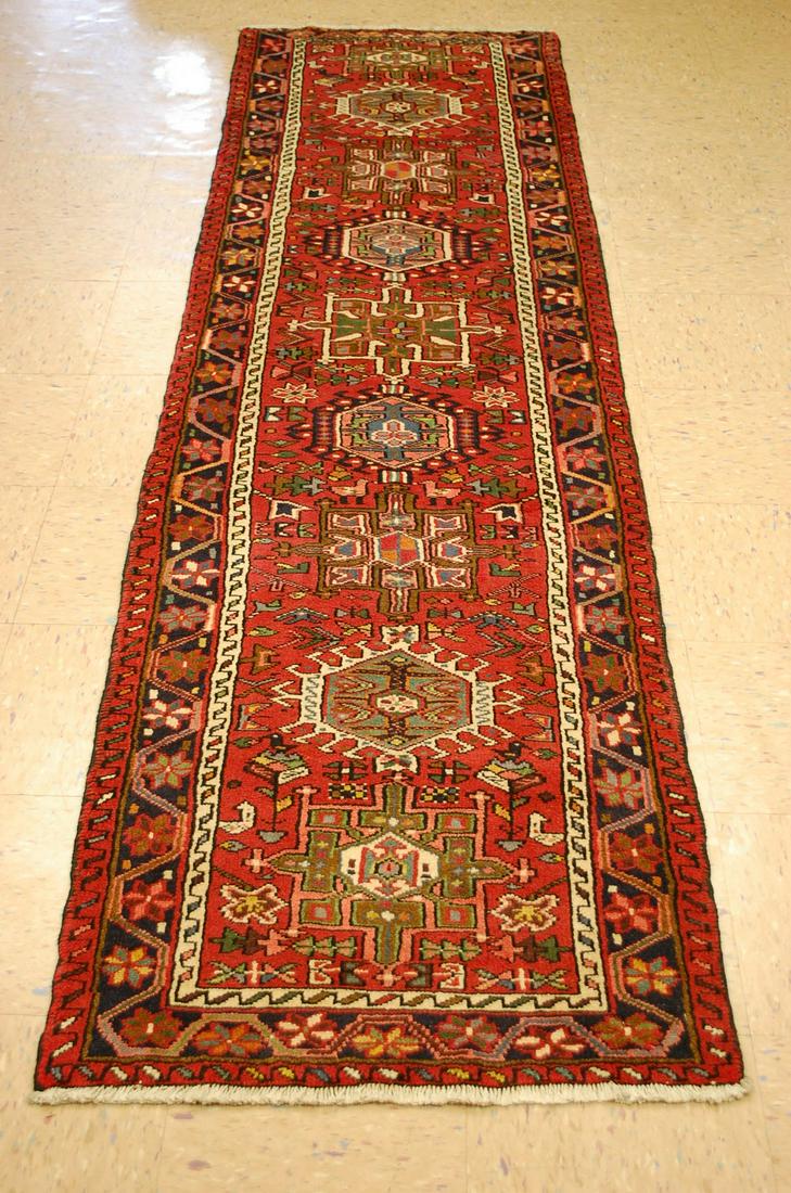 Circa 1930s ANTIQUE PRSIAN HERI Z SERAPI RUNNER RUG (1 of 8)