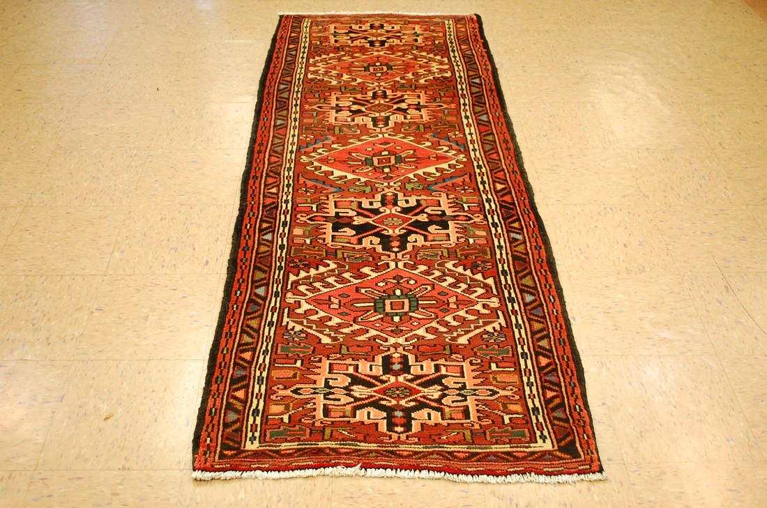 Circa 1930s ANTIQUE PRSIAN HERI Z SERAPI RUNNER RUG (1 of 10)