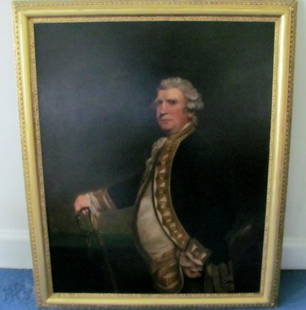 Portrait of Augustus,Admir; al Viscount Keppel: Portrait of Augustus, Admiral Viscount Keppel (1725-1780)three-quarter length wearing Admiral's uniform and holding a sword.Oil on canvas This is a copy of the portrait by Sir Joshua Reynolds which