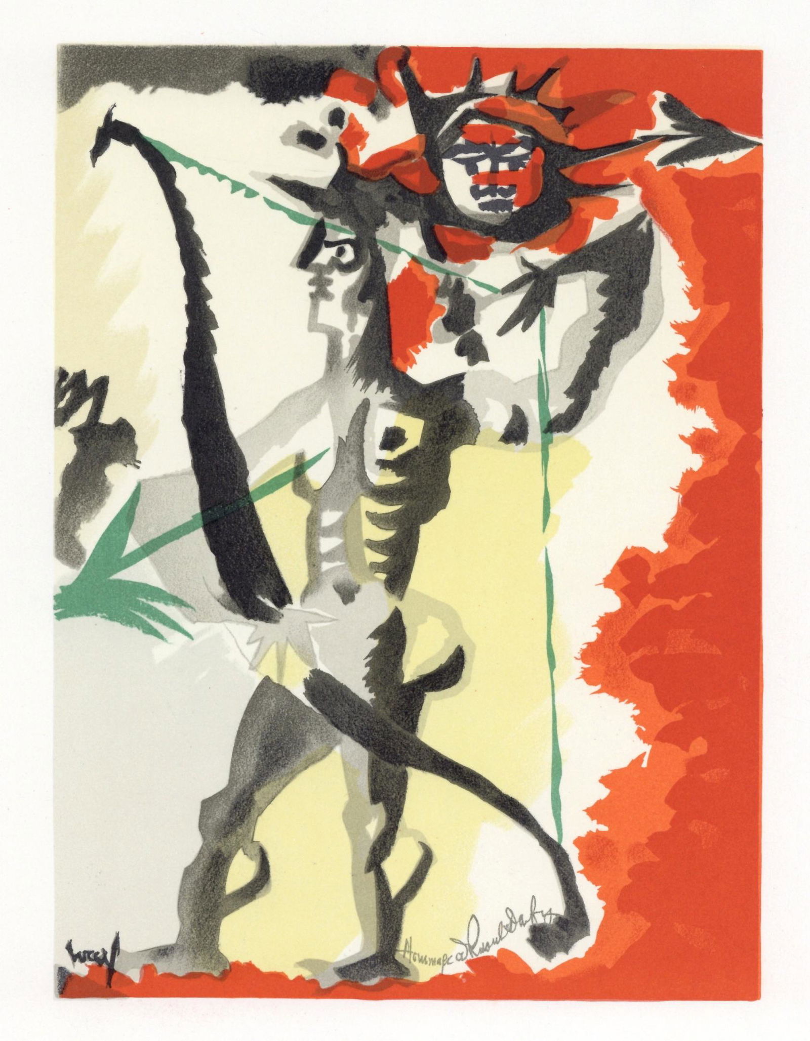 Jean Lurcat lithograph "Homage to Dufy" (1 of 1)