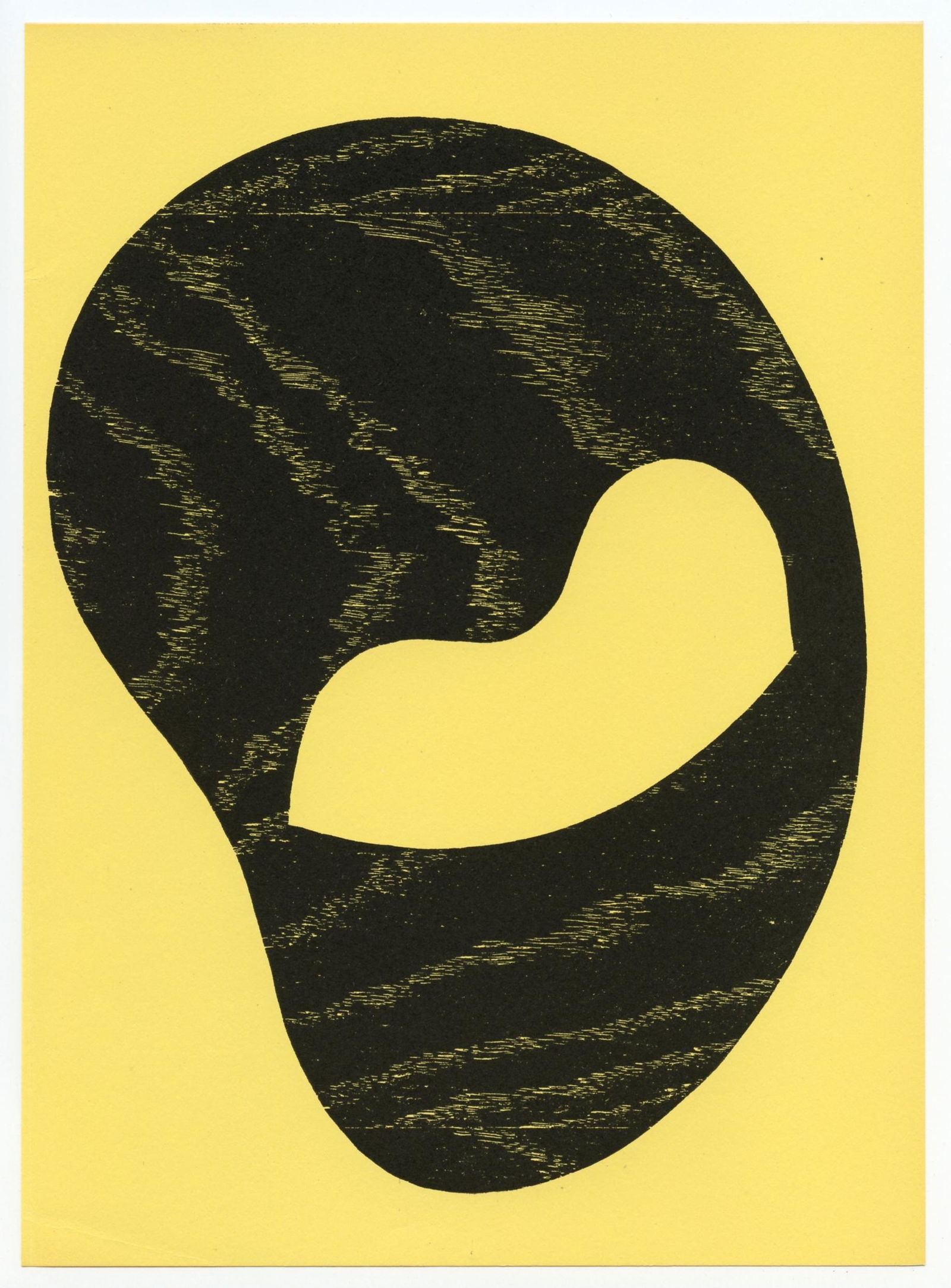 Jean Hans Arp original woodcut, 1948 (1 of 1)