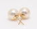 18 kt. Yellow Gold - 8.5x9mm Akoya Pearls - Earrings - 5